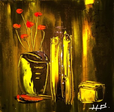 Ζωγραφική με τίτλο "NATURE MORTE TWO" από Patrick Hesnard, Αυθεντικά έργα τέχνης, Λάδι