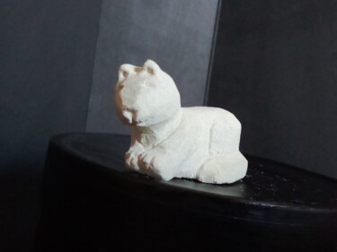 Sculpture intitulée "Chat sphinx" par Kassandra Christophe, Œuvre d'art originale, Pierre