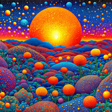 Digitale Kunst mit dem Titel "Dévouement" von Mr Patrice, Original-Kunstwerk, Digitale Malerei