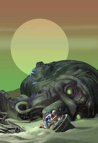 Digital Arts titled "Contact" by Peter Wingham, Original Artwork, 3D Modeling