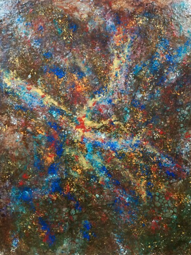 绘画 标题为“Chromatic Decay 4” 由Luigi Fazio (Fazio's Concepts), 原创艺术品, 丙烯 安装在木质担架架上