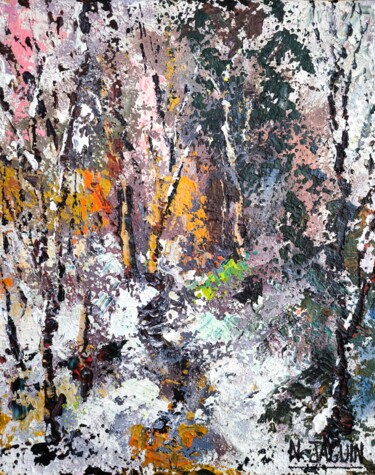 "Ambre" başlıklı Tablo Nathalie Jaguin tarafından, Orijinal sanat, Akrilik Ahşap panel üzerine monte edilmiş
