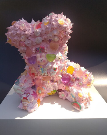Teddy Bear Sculpture Tayo Scultura intitolato "Teddy Bear Sculptur…" da Emilia Switala, Opera d'arte originale, Acrilico