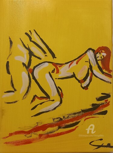 Painting "Antonio" 绘画 标题为“Painting "Antonio"” 由Rikortgallery, 原创艺术品, 丙烯 安装在其他刚性面板上
