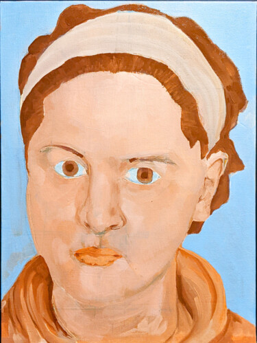 Peinture intitulée "Étude portrait - le…" par Mickael Popowycz, Œuvre d'art originale, Huile Monté sur Carton