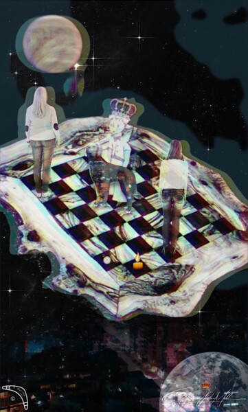 数字艺术 标题为“spielfeld des leben…” 由Jeanina Jade Moll, 原创艺术品, 2D数字工作