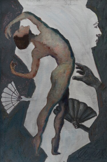 Painting titled "##22" by Maksim Shlafer, Original Artwork, Pastel