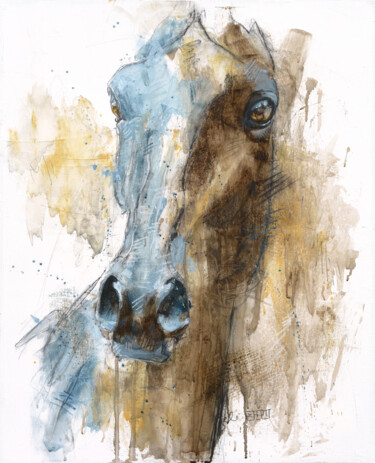 Peinture intitulée "Face à Face 71t (In…" par Benedicte Gele, Œuvre d'art originale, Acrylique Monté sur Châssis en bois