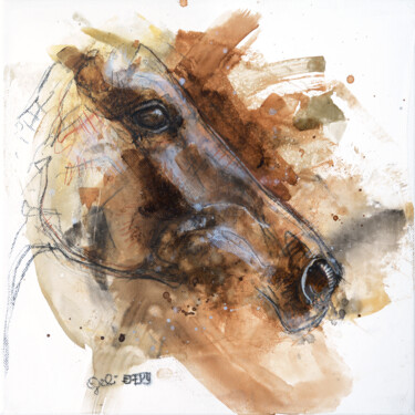 Peinture intitulée "Expression 33t" par Benedicte Gele, Œuvre d'art originale, Acrylique Monté sur Châssis en bois
