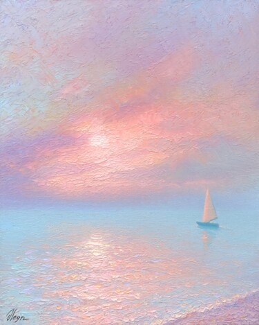 Seascape 32 Картина под названием "Seascape 32" - Dmitry Oleyn, Подлинное произведение искусства, Масло Установлен на Деревянная рама дл…