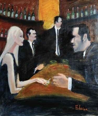 "Pub" başlıklı Tablo Julia Elkina tarafından, Orijinal sanat, Petrol