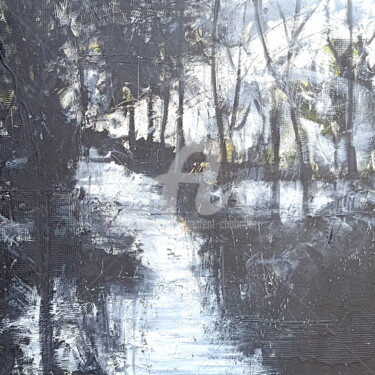 Peinture intitulée "Au bord du canal 2" par Laurent Chabrillat, Œuvre d'art originale, Acrylique Monté sur Châssis en bois