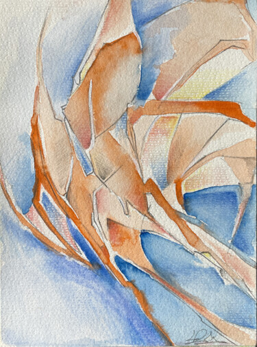Painting titled "Abstract _ 006 _ sp…" by Saine Fourtwentyone, Original Artwork, Watercolor