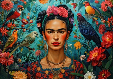 数字艺术 标题为“Frida Kahlo "Das bu…” 由Niklas Horstmann, 原创艺术品, AI生成的图像