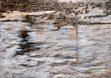 Dessin intitulée "fil de l'eau" par Dominique Louis Heraud, Œuvre d'art originale, Pastel