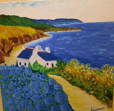 绘画 标题为“Paysage breton” 由Alain Grégoire, 原创艺术品, 油