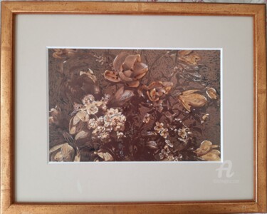 Painting titled "Nature" by Irene Van Den Bos, Original Artwork, Acrylic Mounted on Wood Stretcher frame