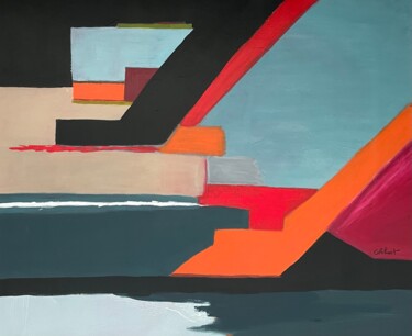 Peinture intitulée "Imbroglio" par Françoise Colobert, Œuvre d'art originale, Acrylique Monté sur Châssis en bois