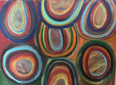 Painting titled "Unit #1715 “Mind Ci…" by Tony Caruso, Original Artwork, Acrylic