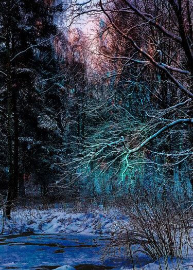 Photography titled "Zimowy Świt" by Dariusz Witold Mierzwa, Original Artwork, Digital Photography