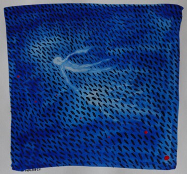 Painting titled "Fantôme(s)" by Laurent Mangepapier, Original Artwork, Watercolor