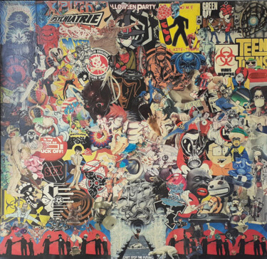 "psychiatrie" başlıklı Kolaj Frédéric Agostini tarafından, Orijinal sanat, Kolaj