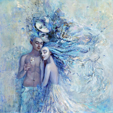 Peinture intitulée "Si ma tendresse ava…" par Marina Vlasenko (Marina ORREA), Œuvre d'art originale, Acrylique Monté sur Châ…
