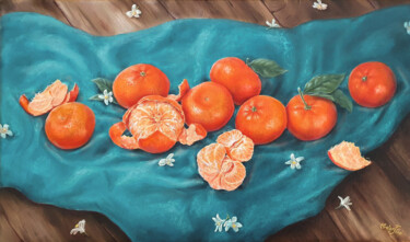 绘画 标题为“Tangerine mood” 由Hvalina Irina, 原创艺术品, 油