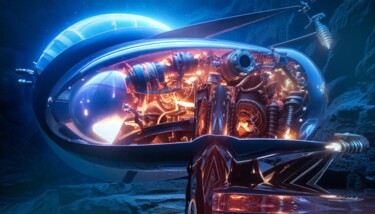 Digitale Kunst getiteld "ES212" door Dejan Vucelic, Origineel Kunstwerk, AI gegenereerde afbeelding