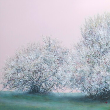 Peinture intitulée "Souffle printemps" par Helene Fuhs, Œuvre d'art originale, Huile
