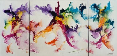 제목이 "Zdz1154 Triptyque"인 미술작품 Thierry Zdzieblo로, 원작, 아크릴