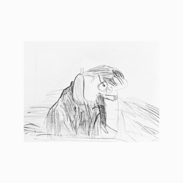 图画 标题为“Untitled drawing II” 由Irfan Ajvazi, 原创艺术品, 圆珠笔