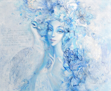 Peinture intitulée "Le rythme des vague…" par Marina Vlasenko (Marina ORREA), Œuvre d'art originale, Acrylique
