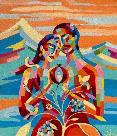 绘画 标题为“Благословение” 由Sylvia Solovyeva, 原创艺术品, 丙烯