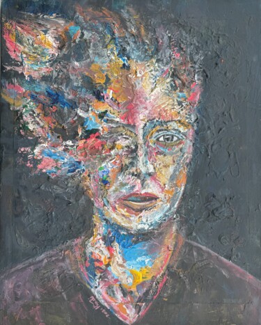 Painting titled "Verstrooide Dromen" by Mohsen Hadi, Original Artwork, Acrylic