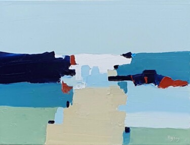 Peinture intitulée "Au plus près" par Sandrine Hirson, Œuvre d'art originale, Huile Monté sur Châssis en bois