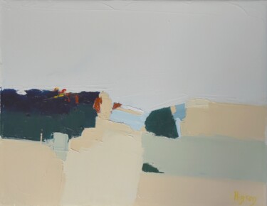 Peinture intitulée "Entre deux" par Sandrine Hirson, Œuvre d'art originale, Huile Monté sur Châssis en bois