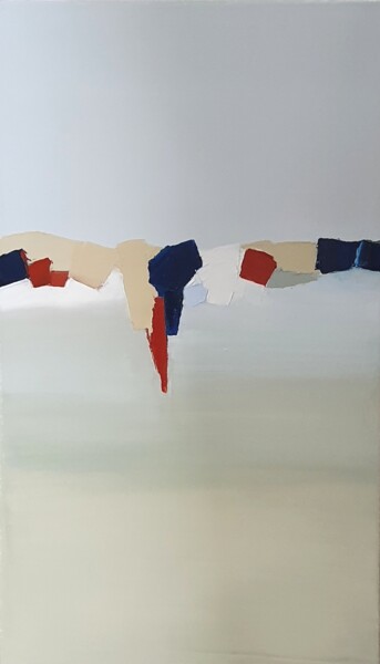 Peinture intitulée "Nous ici" par Sandrine Hirson, Œuvre d'art originale, Huile Monté sur Châssis en bois