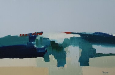 Peinture intitulée "Juste avant" par Sandrine Hirson, Œuvre d'art originale, Huile Monté sur Châssis en bois