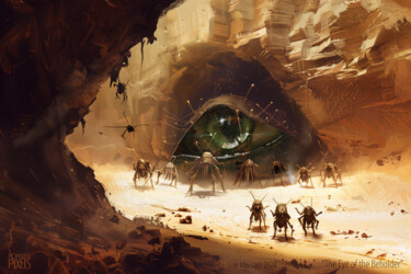 Digital Arts titled "The Eye of the Beho…" by Pointless Pixels, Original Artwork, AI generated image