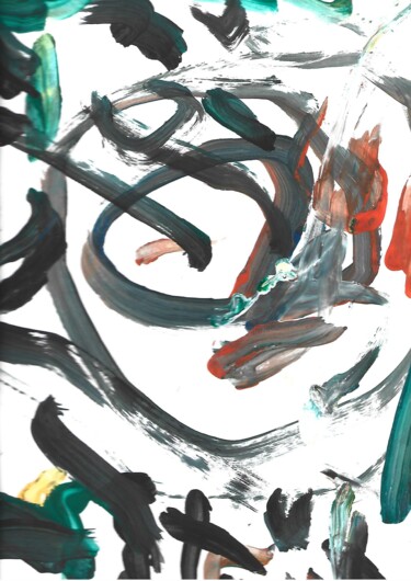 Painting titled "ANTHONY 13 PINTURA…" by Paulo Gêneses, Original Artwork, Gouache