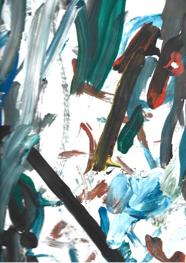 Painting titled "ANTHONY 15 PINTURA…" by Paulo Gêneses, Original Artwork, Gouache