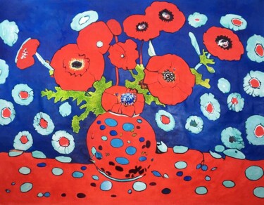 "Bouquet • 2" başlıklı Tablo Pétronille Remaury tarafından, Orijinal sanat, Akrilik