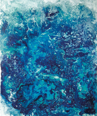 绘画 标题为“Mare nostrum” 由Amadesi Claudia, 原创艺术品, 搪瓷 安装在木质担架架上