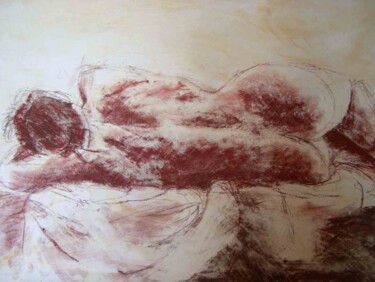 Peinture intitulée "DOS DE FEMME" par Corinne Rosano, Œuvre d'art originale
