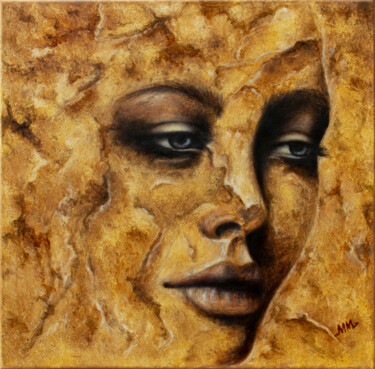 In the Embrace of Dreams 绘画 标题为“In the Embrace of D…” 由Mila Moroko, 原创艺术品, 油 安装在木质担架架上