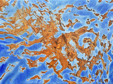 Peinture intitulée "Le facétieux" par Jean-Marc Dufer, Œuvre d'art originale, Huile Monté sur Châssis en bois