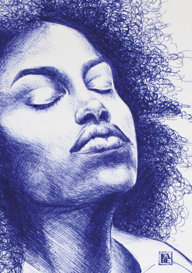 Very big bic blue S1 Disegno intitolato "Very big bic blue S1" da Bérangère D., Opera d'arte originale, Biro