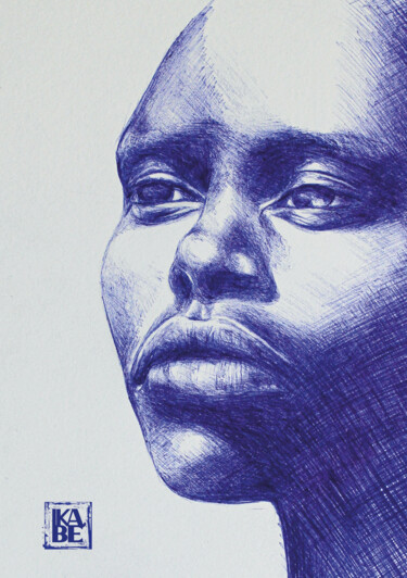 Very big bic blue S5 Disegno intitolato "Very big bic blue S5" da Bérangère D., Opera d'arte originale, Biro