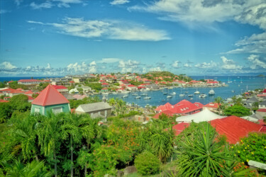 Fotografie getiteld "Baie de Gustavia" door Michel Dol, Origineel Kunstwerk, Digitale fotografie